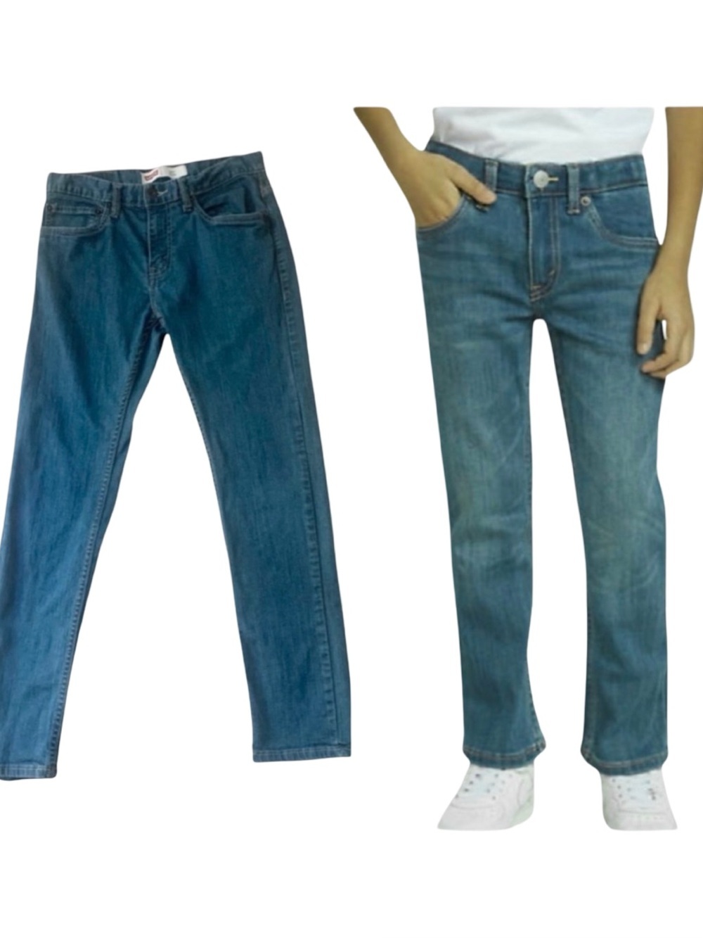 LEVI’S 511 Slim Boys Jeans Mid-Rise Denim Size 16